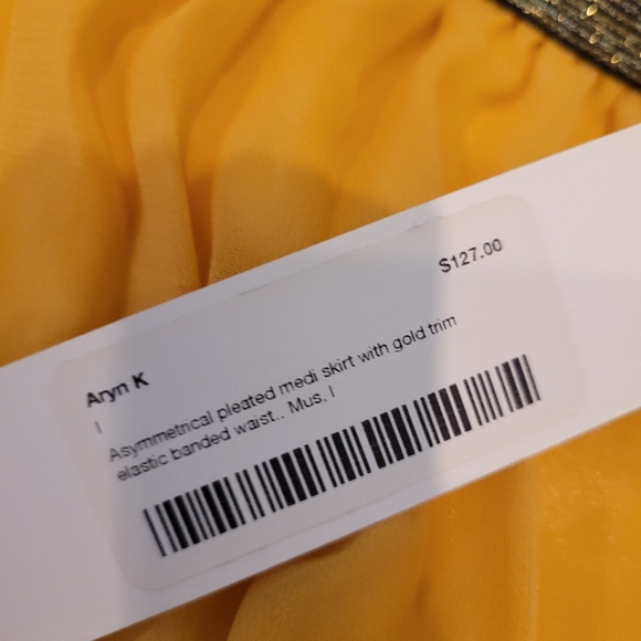 NWT Aryn K Asymmetrical Pleated Skirt - Picture 2 of 5